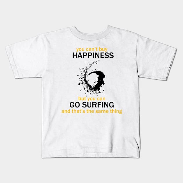 Go Surfing Kids T-Shirt by shipwrecked2020